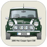 Mini Cooper Sport 2000 (green) Coaster 1